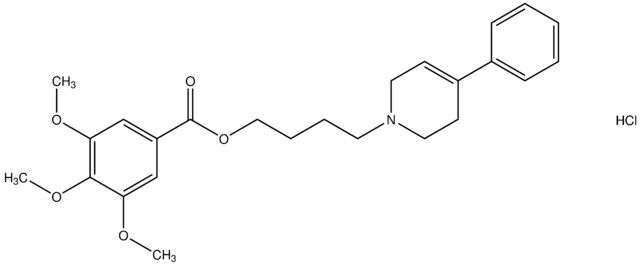 4-(4-phenyl-3,6-dihydro-1(2H)-pyridinyl)butyl 3,4,5-trimethoxybenzoate hydrochloride