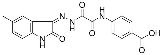 4-((5-ME-2-OXO-1,2-DIHYDRO-INDOL-3-YLIDENE-HYDRAZINOOXALYL)-AMINO)-BENZOIC ACID