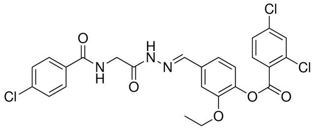 4-(2-(((4-CL-BENZOYL)AMINO)AC)CARBOHYDRAZONOYL)-2-ETHOXY-PH 2,4-DICHLOROBENZOATE