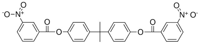 4-(1-METHYL-1-{4-[(3-NITROBENZOYL)OXY]PHENYL}ETHYL)PHENYL 3-NITROBENZOATE