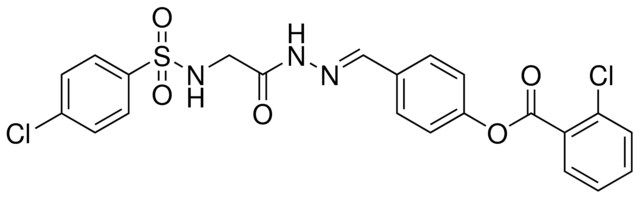 4-(2-((((4-CHLOROPHENYL)SULFONYL)AMINO)AC)CARBOHYDRAZONOYL)PH 2-CHLOROBENZOATE