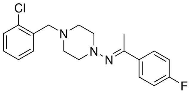 4-(2-CHLOROBENZYL)-N-(1-(4-FLUOROPHENYL)ETHYLIDENE)-1-PIPERAZINAMINE