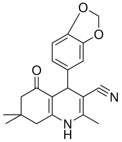 4-(1,3-BENZODIOXOL-5-YL)-2,7,7-TRIMETHYL-5-OXO-1,4,5,6,7,8-HEXAHYDRO-3-QUINOLINECARBONITRILE