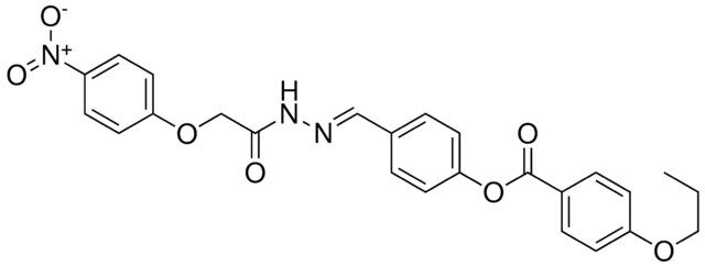 4-(2-((4-NITROPHENOXY)ACETYL)CARBOHYDRAZONOYL)PHENYL 4-PROPOXYBENZOATE