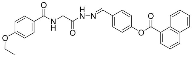 4-(2-(((4-ETHOXYBENZOYL)AMINO)ACETYL)CARBOHYDRAZONOYL)PHENYL 1-NAPHTHOATE