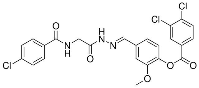 4-(2-(((4-CHLOROBENZOYL)AMINO)AC)CARBOHYDRAZONOYL)-2-MEO-PH 3,4-DICHLOROBENZOATE