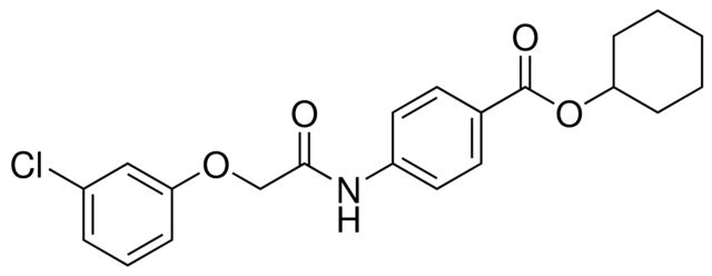 4-(2-(3-CHLORO-PHENOXY)-ACETYLAMINO)-BENZOIC ACID CYCLOHEXYL ESTER