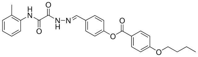 4-(2-(OXO(2-TOLUIDINO)ACETYL)CARBOHYDRAZONOYL)PHENYL 4-BUTOXYBENZOATE