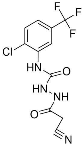 4-(2-CHLORO-5-(TRIFLUOROMETHYL)PHENYL)-1-(2-CYANOACETYL)SEMICARBAZIDE