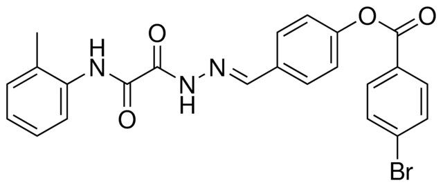 4-(2-(OXO(2-TOLUIDINO)ACETYL)CARBOHYDRAZONOYL)PHENYL 4-BROMOBENZOATE