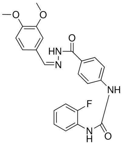 4-(3-(2-FLUOROPHENYL)UREIDO)BENZOIC (3,4-DIMETHOXYBENZYLIDENE)HYDRAZIDE