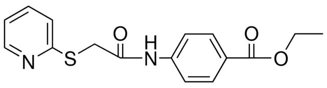 4-(2-(PYRIDIN-2-YLSULFANYL)-ACETYLAMINO)-BENZOIC ACID ETHYL ESTER