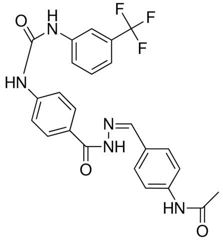 4-(3-(3-(TRIFLUOROMETHYL)PHENYL)UREIDO)BENZOIC (4-ACETAMIDOBENZYLIDENE)HYDRAZIDE