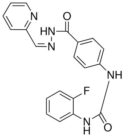 4-(3-(2-FLUOROPHENYL)UREIDO)BENZOIC (2-PYRIDYLMETHYLENE)HYDRAZIDE