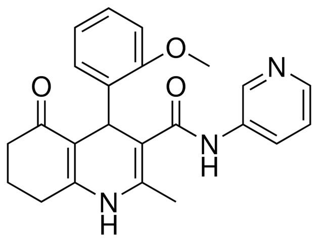 4-(2-METHOXYPHENYL)-2-METHYL-5-OXO-N-(3-PYRIDINYL)-1,4,5,6,7,8-HEXAHYDRO-3-QUINOLINECARBOXAMIDE