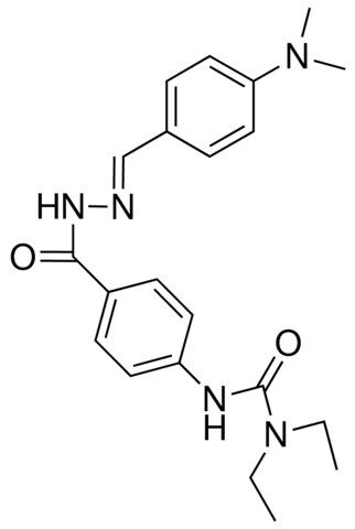 4-(3,3-DIETHYLUREIDO)BENZOIC (4-(DIMETHYLAMINO)BENZYLIDENE)HYDRAZIDE