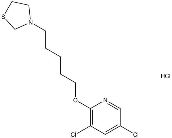 3,5-dichloro-2-{[5-(1,3-thiazolidin-3-yl)pentyl]oxy}pyridine hydrochloride