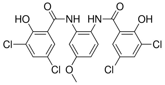 3,5-DICHLORO-N-{2-[(3,5-DICHLORO-2-HYDROXYBENZOYL)AMINO]-4-METHOXYPHENYL}-2-HYDROXYBENZAMIDE