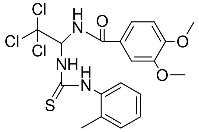 3,4-DIMETHOXY-N-(2,2,2-TRICHLORO-1-(3-O-TOLYL-THIOUREIDO)-ETHYL)-BENZAMIDE