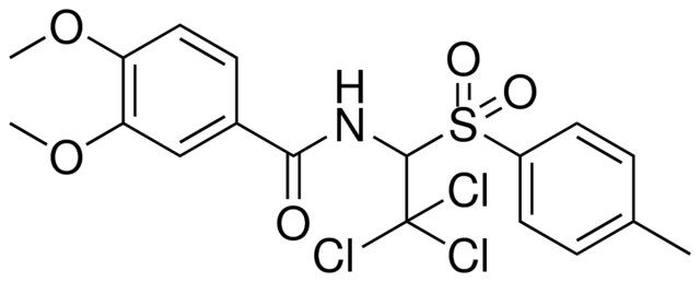 3,4-DIMETHOXY-N-(2,2,2-TRICHLORO-1-(TOLUENE-4-SULFONYL)-ETHYL)-BENZAMIDE