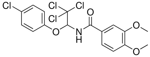 3,4-DIMETHOXY-N-(2,2,2-TRICHLORO-1-(4-CHLORO-PHENOXY)-ETHYL)-BENZAMIDE