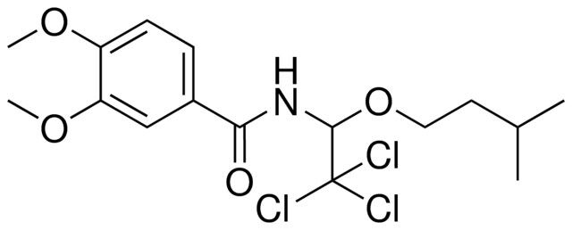 3,4-DIMETHOXY-N-(2,2,2-TRICHLORO-1-(3-METHYL-BUTOXY)-ETHYL)-BENZAMIDE