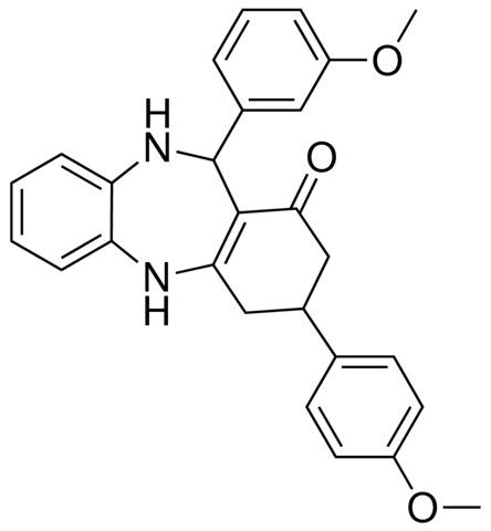 3(4-MEO-PH)11-(3-MEO-PH)-2,3,4,5,10,11-HEXAHYDRO-DIBENZO(B,E)(1,4)DIAZEPIN-1-ONE