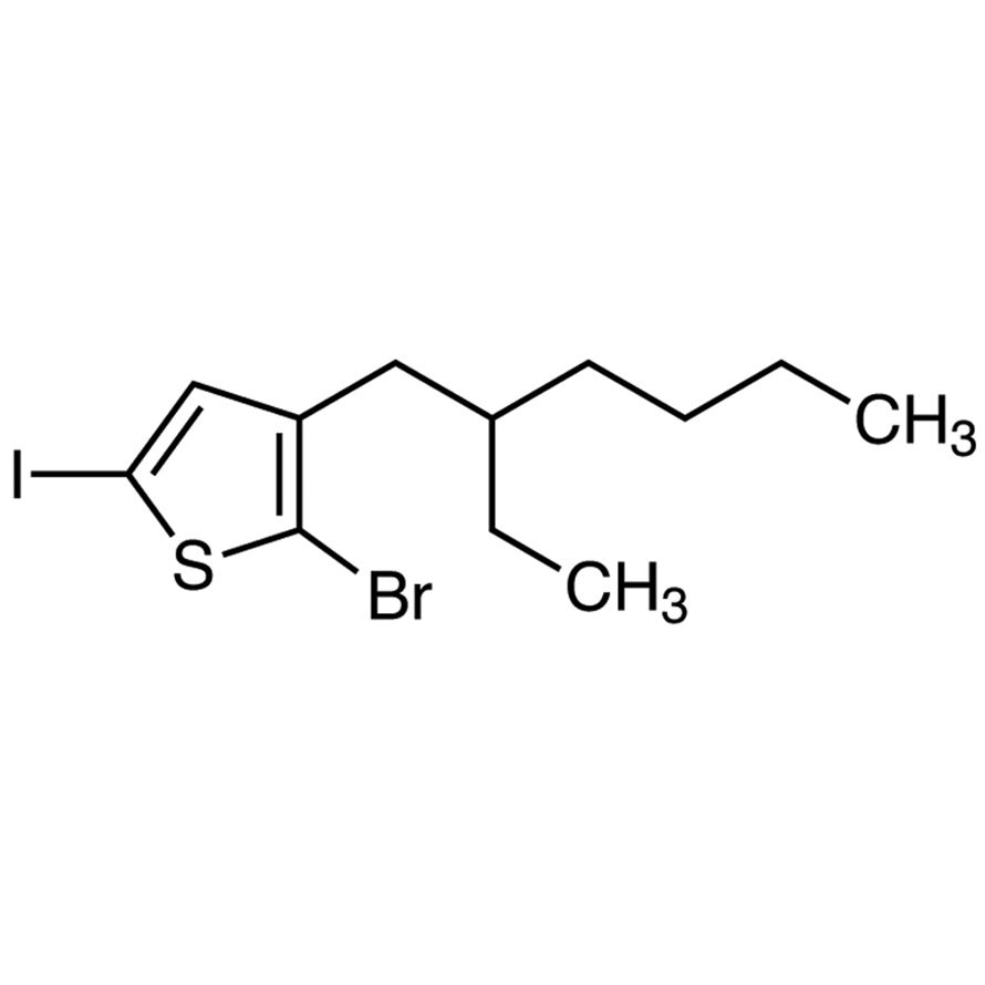 2-Bromo-3-(2-ethylhexyl)-5-iodothiophene (stabilized with Copper chip)