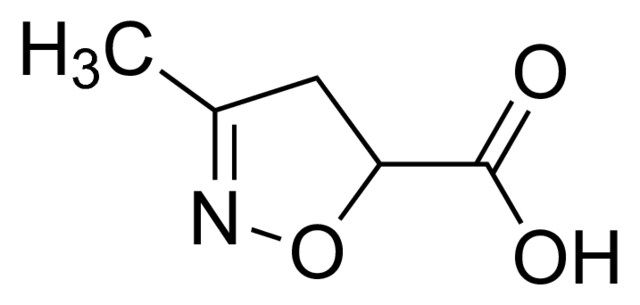 3-Methyl-4,5-dihydro-5-isoxazolecarboxylic acid