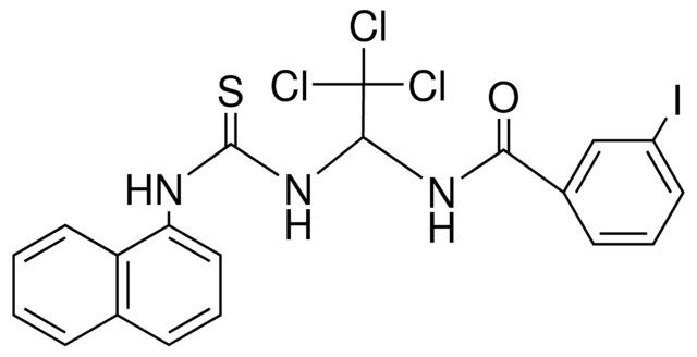 3-IODO-N-(2,2,2-TRICHLORO-1-(3-NAPHTHALEN-1-YL-THIOUREIDO)-ETHYL)-BENZAMIDE