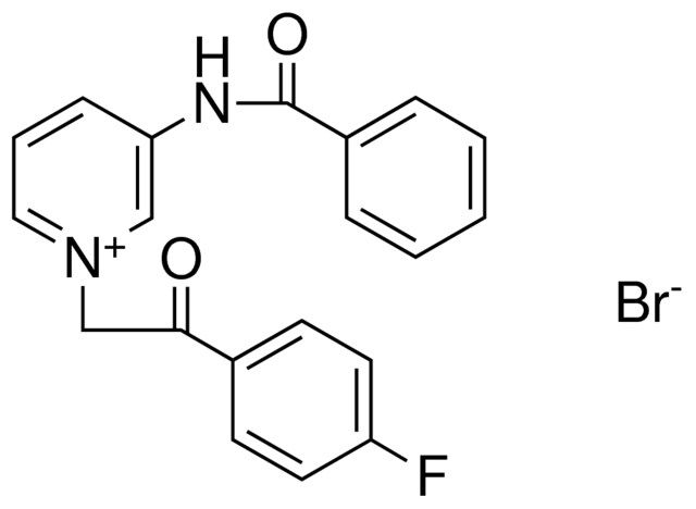 3-BENZOYLAMINO-1-(2-(4-FLUORO-PHENYL)-2-OXO-ETHYL)-PYRIDINIUM, BROMIDE