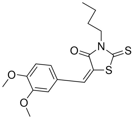 3-BUTYL-5-(3,4-DIMETHOXYBENZYLIDENE)RHODANINE