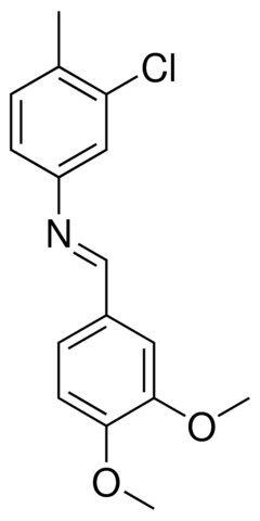 3-CHLORO-4-METHYL-N-(VERATRYLIDENE)ANILINE