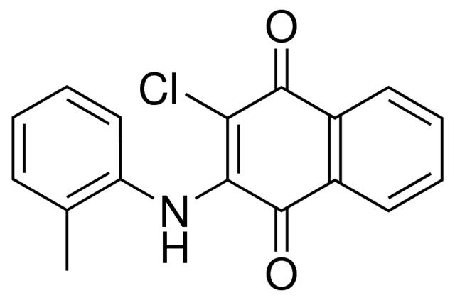 3-CHLORO-2-(2-METHYLANILINO)-1,4-NAPHTHOQUINONE