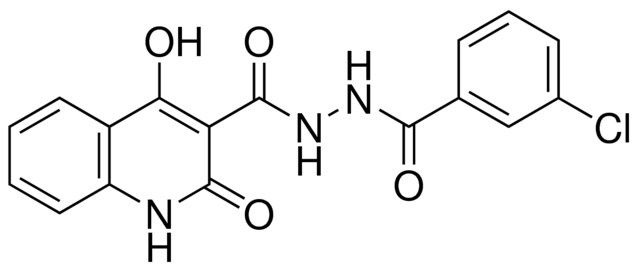 3-CHLORO-BENZOIC ACID N'-(4-HO-2-OXO-1,2-DIHYDRO-QUINOLINE-3-CARBONYL)-HYDRAZIDE