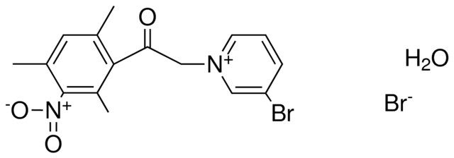 3-BROMO-1-(2-OXO-2-(2,4,6-TRIMETHYL-3-NITRO-PH)-ET)-PYRIDINIUM, BROMIDE HYDRATE