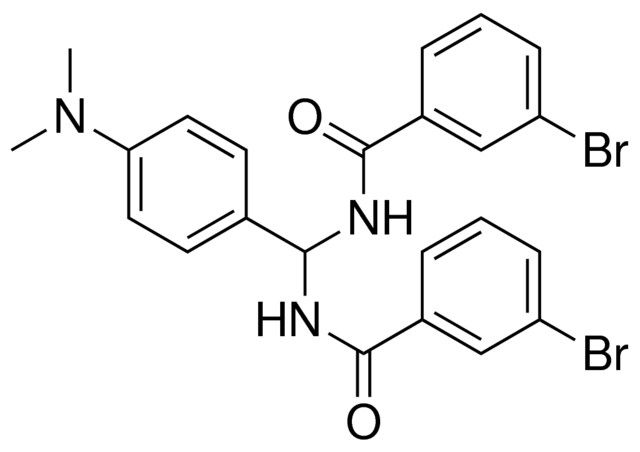 3-BROMO-N-{[(3-BROMOBENZOYL)AMINO][4-(DIMETHYLAMINO)PHENYL]METHYL}BENZAMIDE