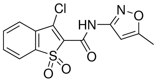 3-CHLORO-N-(5-METHYL-3-ISOXAZOLYL)-1-BENZOTHIOPHENE-2-CARBOXAMIDE 1,1-DIOXIDE