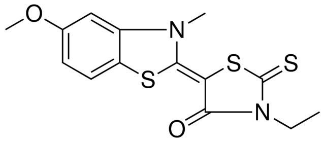 3-ET-5-(5-METHOXY-3-METHYL-3H-BENZOTHIAZOL-2-YLIDENE)-2-THIOXO-THIAZOLIDIN-4-ONE