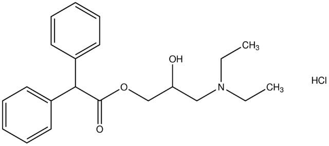 3-(diethylamino)-2-hydroxypropyl diphenylacetate hydrochloride