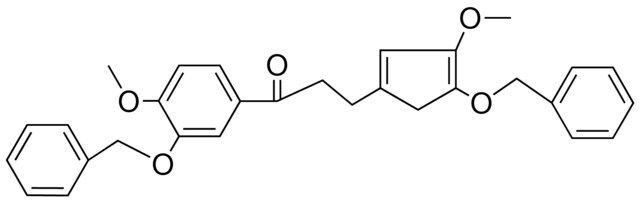 3-(4-BENZYLOXY-3-MEO-CYCLOPENTA-1,3-DIENYL)-1-(3-BENZYLOXY-4-MEO-PH)-PROPAN-ONE