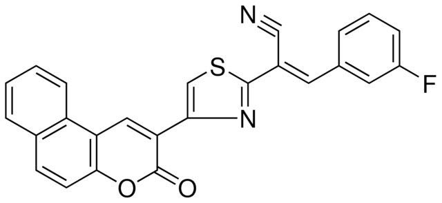 3-(3-F-PHENYL)-2-[4-(3-OXO-3H-BENZO[F]CHROMEN-2-YL)-THIAZOL-2-YL]-ACRYLONITRILE