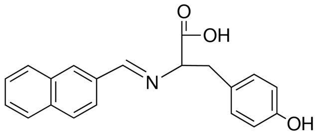 3-(4-HYDROXY-PHENYL)-2-((NAPHTHALEN-2-YLMETHYLENE)-AMINO)-PROPIONIC ACID