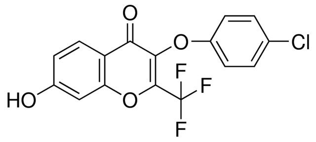 3-(4-CHLOROPHENOXY)-7-HYDROXY-2-(TRIFLUOROMETHYL)-4H-CHROMEN-4-ONE