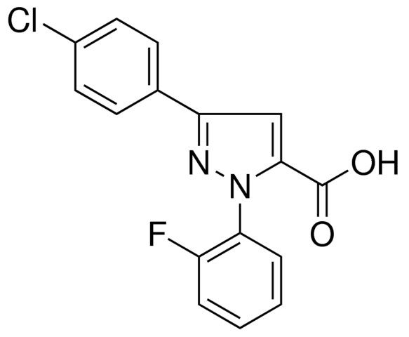 3-(4-CHLOROPHENYL)-1-(2-FLUOROPHENYL)-1H-PYRAZOLE-5-CARBOXYLIC ACID