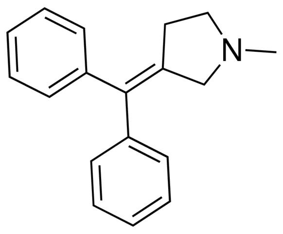 3-(diphenylmethylene)-1-methylpyrrolidine