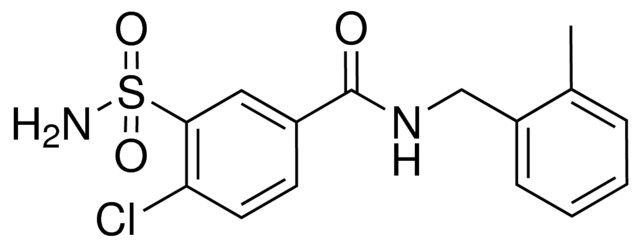 3-(AMINOSULFONYL)-4-CHLORO-N-(2-METHYLBENZYL)BENZAMIDE