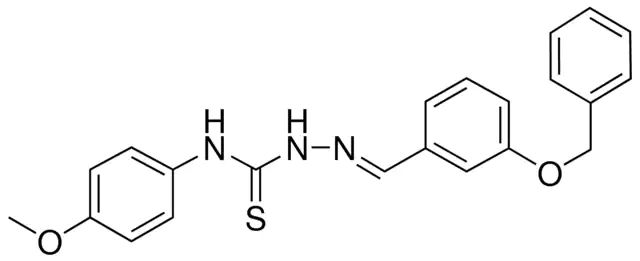 3-(BENZYLOXY)BENZALDEHYDE N-(4-METHOXYPHENYL)THIOSEMICARBAZONE