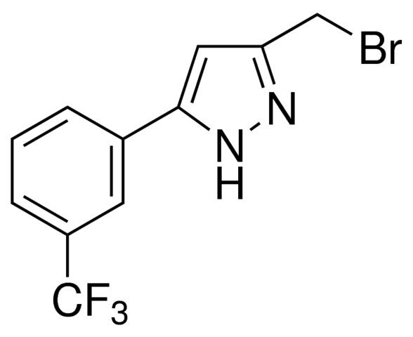 3-(Bromomethyl)-5-(3-(trifluoromethyl)phenyl)-1<i>H</i>-pyrazole