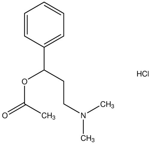 3-(dimethylamino)-1-phenylpropyl acetate hydrochloride